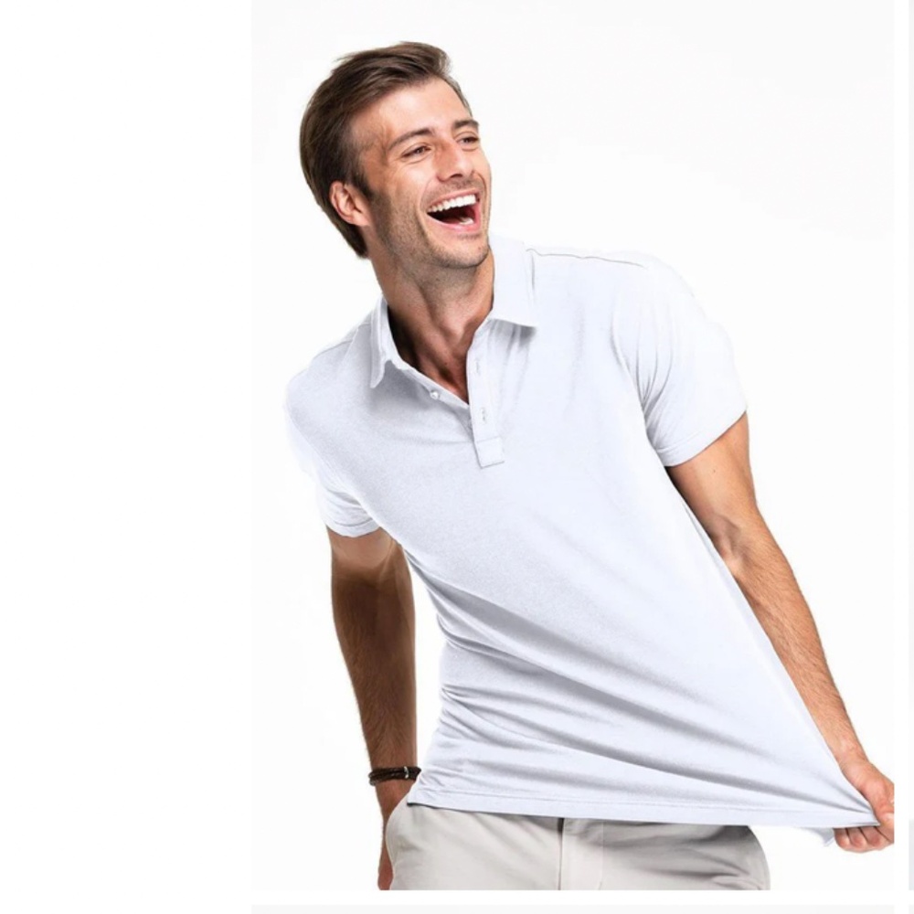 Swet Taylor ALL-IN‎ Polo – White – Men’s Small